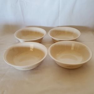 Corelle Vintage Textured Leaves Soup Salad Cereal Bowls, Set Of 4
